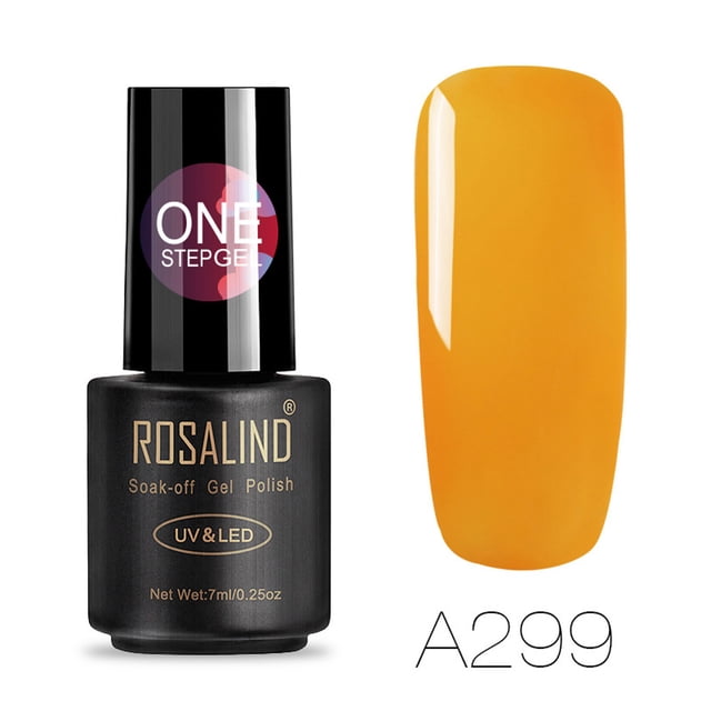 Esmalte de uñas en gel transparente ROSALIND 3 en 1, esmalte de uñas con purpurina, 24 colores