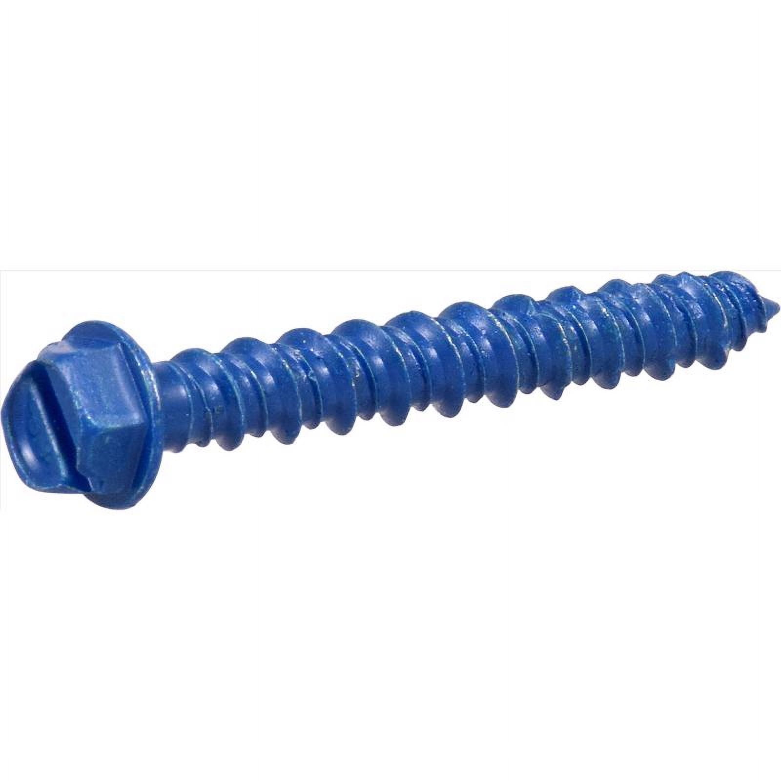 Hillman 1/4 In. x 1-3/4 In. Hex Washer Tapper Concrete Screw Anchor (100-Count)