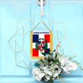 thumbnail image 5 of Anley 4X6 Inch Dominican Republic Fringy Window Hanging Flag - Mini Flag Banner & Car Rearview Mirror Décor, 5 of 5