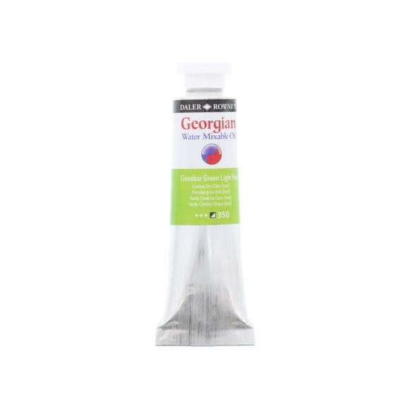 Daler-Rowney Georgian Water Mixable Oil, 37ml Tube, Cinnabar Green Light Hue