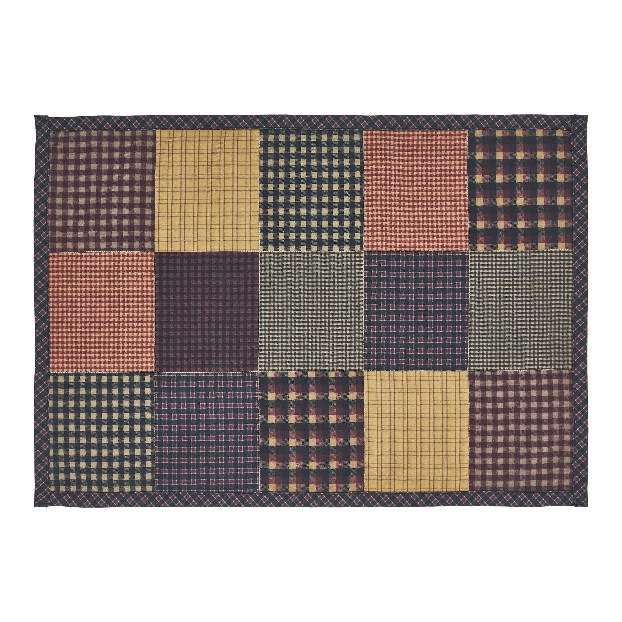 VHC Brands Heritage Farms Quilted Placemat Set of 2 13x19