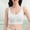 White, variant on Abomasnow Sports Bras for Women Medium Support Criss Cross Strappy Bras Seamless Padded High Impact Yoga Athletic Exercise Bras