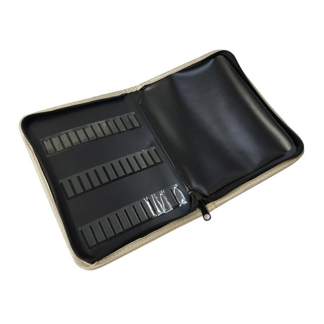 Portátil 72 ranuras para brocas para uñas, soporte para exhibición, caja de almacenamiento, almacenamiento a prueba de polvo para doméstico o saló jinwen Organizador de brocas para uñas