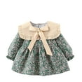 thumbnail image 2 of piuwrlz Kid Girls Unibody Princess Dress Flower Fragmented Flowers Skirts One Piece Skirt Set Green Size 4Y, 2 of 6