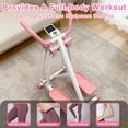 thumbnail image 6 of CQSXDA Air Walking Elliptical Machine Foldable Cardio Cross Trainer Glider  with LCD Screen for Low-Impact Home Gym Workout, Pink, 6 of 10