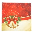 thumbnail image 2 of SAYFUT Cushion Cover Christmas Jingling Bell Cotton Linen Pillowcase Sofa Home Decor Decorative Throw Pillow Case Square 18"x18", 2 of 4