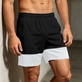thumbnail image 5 of Cotton Men’s Casual Shorts, Loose Fit Quick Dry Breathable Sports & Daily Relaxed Shorts, Elastic Waist Drawstring for Gym Workout Activewear | JASKFLY,Black L, 5 of 8