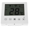 thumbnail image 2 of Termostato AC220V, controlador de temperatura de bobina de ventilador de doble pantalla para calefacción de agua/suelo, 2 of 5