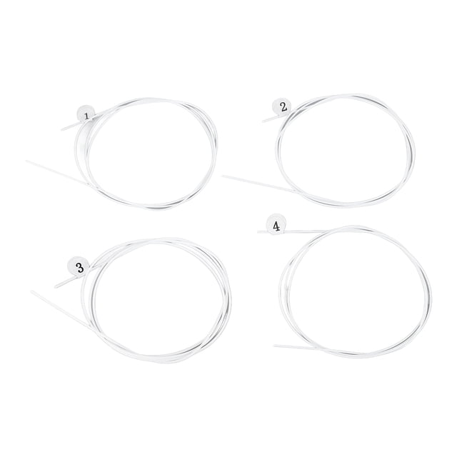 Nylon String,4Pcs Ukulele String Nylon Instrument Accessory Ukulele String Time-Tested Durability