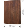 thumbnail image 2 of Blanco 222591 Wood Cutting Board (Performa Super Single Bowl) Accessory, Walnut, 2 of 2