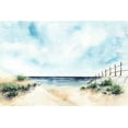 thumbnail image 2 of Isabelle Z 14x11 White Modern Wood Framed Museum Art Print Titled - Sandy Beach II, 2 of 4