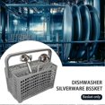 thumbnail image 4 of 2 In 1 Dishwasher Silverware Basket Flatware Home Grey Utensil Cutlery, 4 of 5