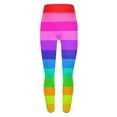 thumbnail image 6 of successthop Mardi Gras Leggings for Women Rainbows Stripe Soft Sleepwear Comfortable Pants Colorful Winter Shapewear S, 6 of 6