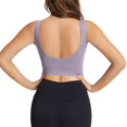 thumbnail image 5 of Elainilye Fashion Bras For Women Wirefree Bra U-shaped Beauty Back Bra With Chest Pad Minimizer Bras Everyday Underwear,Purple, 5 of 5