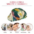 thumbnail image 6 of Kdxio Tropical Floral Jungle Print Shower Cap for Women,Elastic and Reusable,Double Waterproof Layers Bathing Hat, 6 of 6