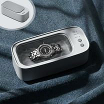 3 in 1 Jewelry Cleaner, Glasses Cleaning Machine with Wireless Charging, 45kHz Ultrasonic Cleaning, 3/5-Minute Modes, Low Noise, Portable for Rings Earrings Necklaces, Green