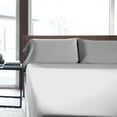 thumbnail image 3 of MALOUF 100% Rayon from Bamboo Sheet Set, King, Ash, 3 of 4