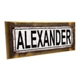 thumbnail image 1 of Framed, Outdoor Alexander 4"x12" Metal Sign, Wall Décor for Kids Room and Nursery, 1 of 4