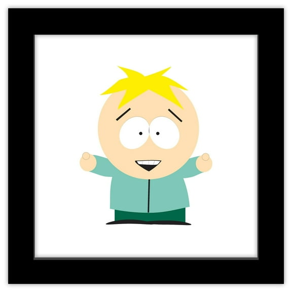 Gallery Pops South Park - Leopold "Butters" Stotch Wall Art, Black Framed Version, 12" x 12"