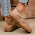 thumbnail image 7 of Pandaie Sneakers for Women Comfortable Business Casual Tennis Shoes Lightweight Slip on Footwear Women's Fashion Retro Sneakers (Coffee,6.5), 7 of 7