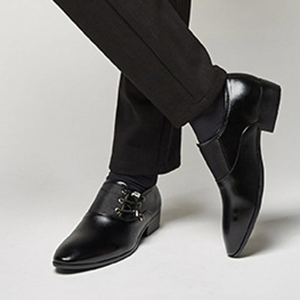Chaussures Homme En Cuir Marron - Mocassins Souples Avec Semelle Caoutchouc - Pour Costume, Mariage, Bureau - Confortables Et Respirantes