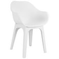 thumbnail image 2 of vidaXL Patio Chairs with Armrests 2 pcs White Plastic, 2 of 3