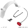 thumbnail image 1 of HUGFEGWE For Electric Scooter Xiaomi Pro 2 M365 Mi3 Rear Back Fender Mudguard Shockproof Set Aluminum Rear Fender Bracket With Taillight(Color:WHITE) CJB91-84449, 1 of 7