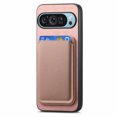 thumbnail image 3 of Wallet Case for Google Pixel 9 / 9 Pro, Classic PU Leather Removable Magnetic Card Back Slot Anti-falling Anti-drop Shockproof Protective Phone Case Cover for Google Pixel 9 / 9 Pro, Pink, 3 of 11