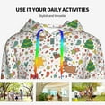 thumbnail image 6 of KLL Winter Christmas And New Year Deer for Womens Pullover Hoodie with Pocket Hooded Long Sleeve Shirts Sweatshirt for Women-Small, 6 of 7