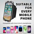 thumbnail image 4 of Reflective Strip Running Gym Phone Holder, 360°Rotating Sport Armband with Key Pocket for Safe and Convenient Outdoor Activities, 4 of 8