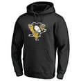 thumbnail image 2 of Men's Black Pittsburgh Penguins Splatter Logo Pullover Hoodie, 2 of 4