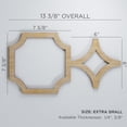thumbnail image 3 of Ekena Millwork 13 3/8"W x 7 3/8"H x 1/4"T Extra Small Anderson Decorative Fretwork Wood Wall Panels, Hickory, 3 of 18