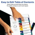 thumbnail image 5 of (3 pack) Avery Ready Index Customizable Table of Contents Asst Dividers 10-Tab Ltr 6 Sets 12173, 5 of 8