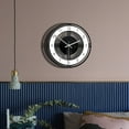 thumbnail image 4 of HaoXun Silent Modern Wall Clock - Transparent Acrylic Creative Round Design for Living Room, Bedroom, Office Decor (11x11 Inch, Black & White), 4 of 9