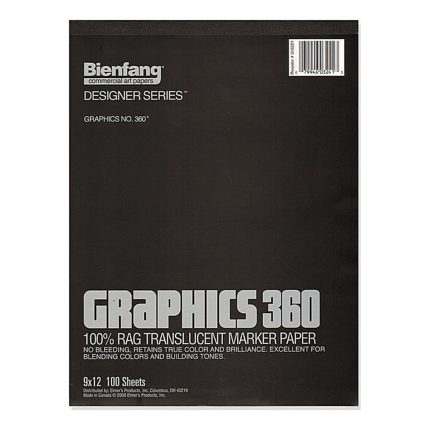 Bienfang Graphics 360 Marker Paper - 11" x 14", 100 Sheets