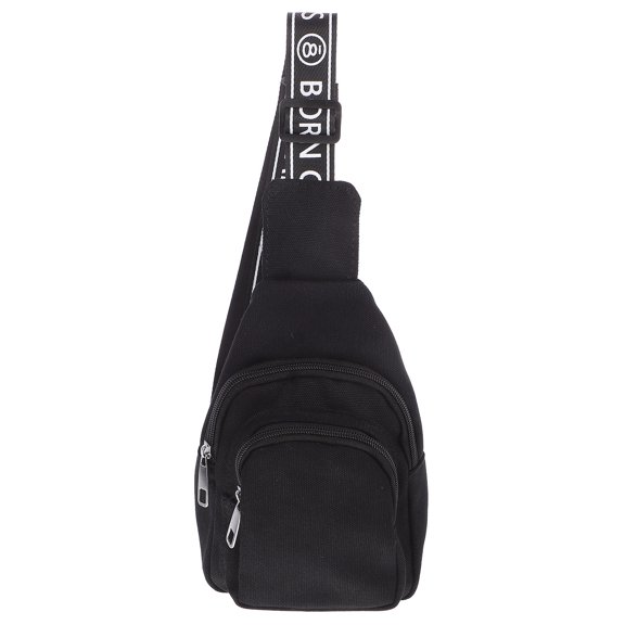 HOMEMAXS Stylish Waist Pack Made of Canvas for Storage Black Color Convenient and Comfortable to Use 1 Piece
