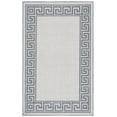 thumbnail image 2 of SAFAVIEH Machine Washable Rug Indoor/Outdoor Bermuda Collection - Bermuda Isidora Geometric Machine Washable Indoor/Outdoor Area Rug, Ivory/Blue, 4' x 6', 2 of 9