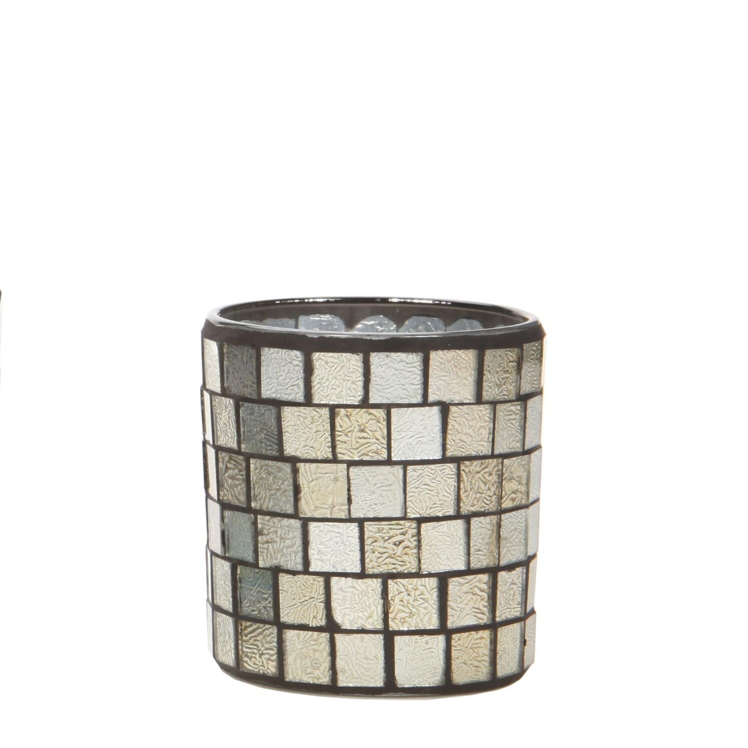 Mosaic Silver Small Candle holder