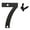 H, variant on Bdday 3 In Floating Address House Number Modern Metal Letters Garden Garage Mailbox Decor Number Nail Kit Visual Sign