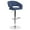 Blue Fabric, variant on Flash Furniture Erik Contemporary Orange Vinyl Adjustable Height Barstool with Rounded Mid-Back and Chrome Base