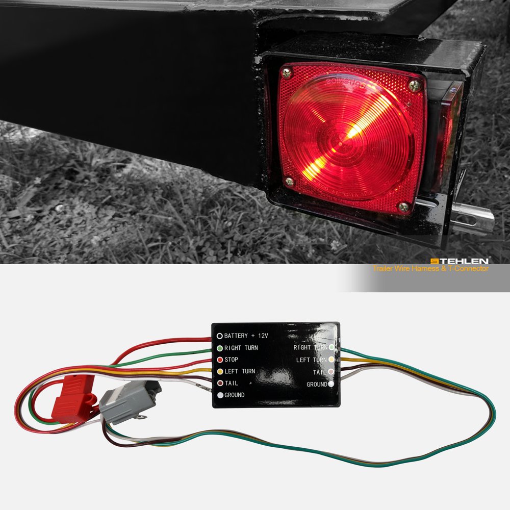 Stehlen 642167819363 Trailer Tow Hitch 4 Way Flat Wiring Harness T