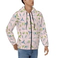 thumbnail image 4 of Zip Up Hoodies for Men - Cartoon Cute Parrots Long Sleeve Comfrt Men'S Fashion Hoodies & Sweatshirts, Jackets for Men Hoodies Pullover Clothing Clothes with Pouch, 4 of 5