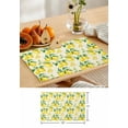 thumbnail image 5 of Lemon Leaf Summer Fruit Placemats Set of 4,Wipeable Washable Table Mats for Dining Tables,Watercolor Flower on White Place Mats for Kitchen Event Party Tabletop Decor, 5 of 7