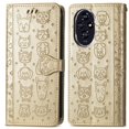 thumbnail image 1 of Funda Cartera FOXDOCK para Honor 200 , Flip PU con Relieve de Gatos y Perros, Tarjetero y Soporte, 1 of 6