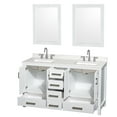 thumbnail image 7 of Wyndham Collection Wcs141460d-Qtz-Us3m24 Sheffield 60" Free Standing Double Basin Vanity, 7 of 7