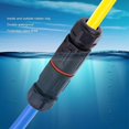 thumbnail image 4 of Waterproof Electrical Wire, Waterproof Junction Box Outdoor Cable Connector, 10Pcs Ip68 Waterproof Electrical Cable Connector 3 Pin Outdoor Power Sock, 4 of 5