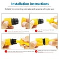 thumbnail image 4 of SuoKom Quick-Connect Garden Hose Adapter, 1/2 Inch Set for Garden Hoses & Spray Nozzles, 4 of 9