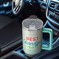 thumbnail image 4 of Heartfelt Grandpa Gift: 40oz Tumbler with Handle and Lid, Insulated Stainless Steel Cup, Best Grandpa Ever, Fathers Day Birthday Christmas Presents from Family, 4 of 5