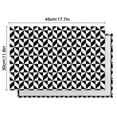 thumbnail image 6 of Black White Geometric Checkered Pattern Summer Placemats Table Placemats Set Of 4-Linen Kitchen Washable Placemats Table Mats 11.8"x17.7" Non-Slip Heat Resistant, 6 of 6