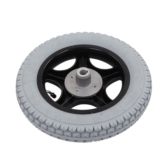 Pneu de Fauteuil Roulant, Roue Gonflable Antidérapante Taille Standard 320mm Diamètre Extérieur pour Chariot